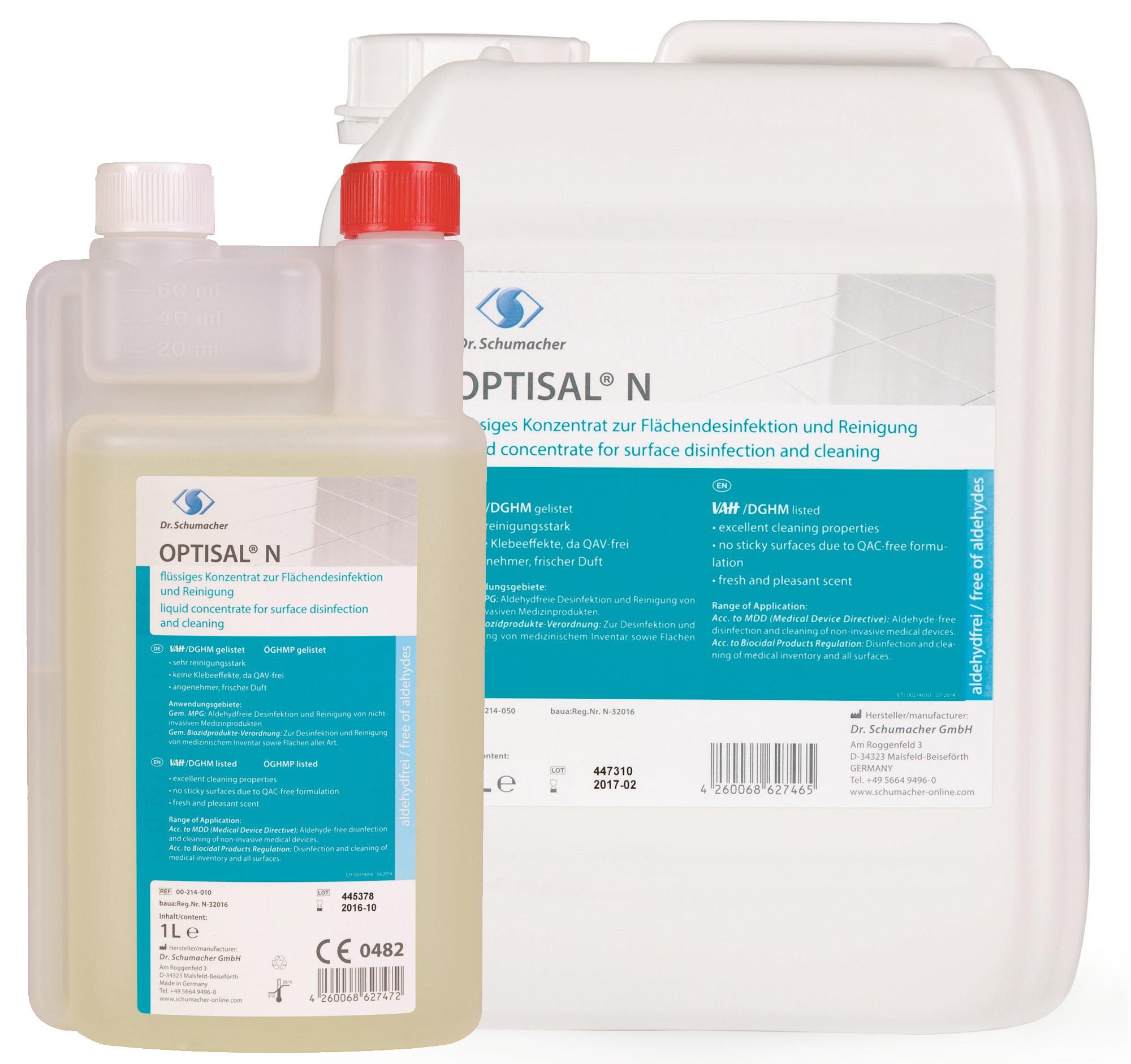 Optisal® N Flüssiges Konzentrat zur Flächendesinfektion und Reinigung