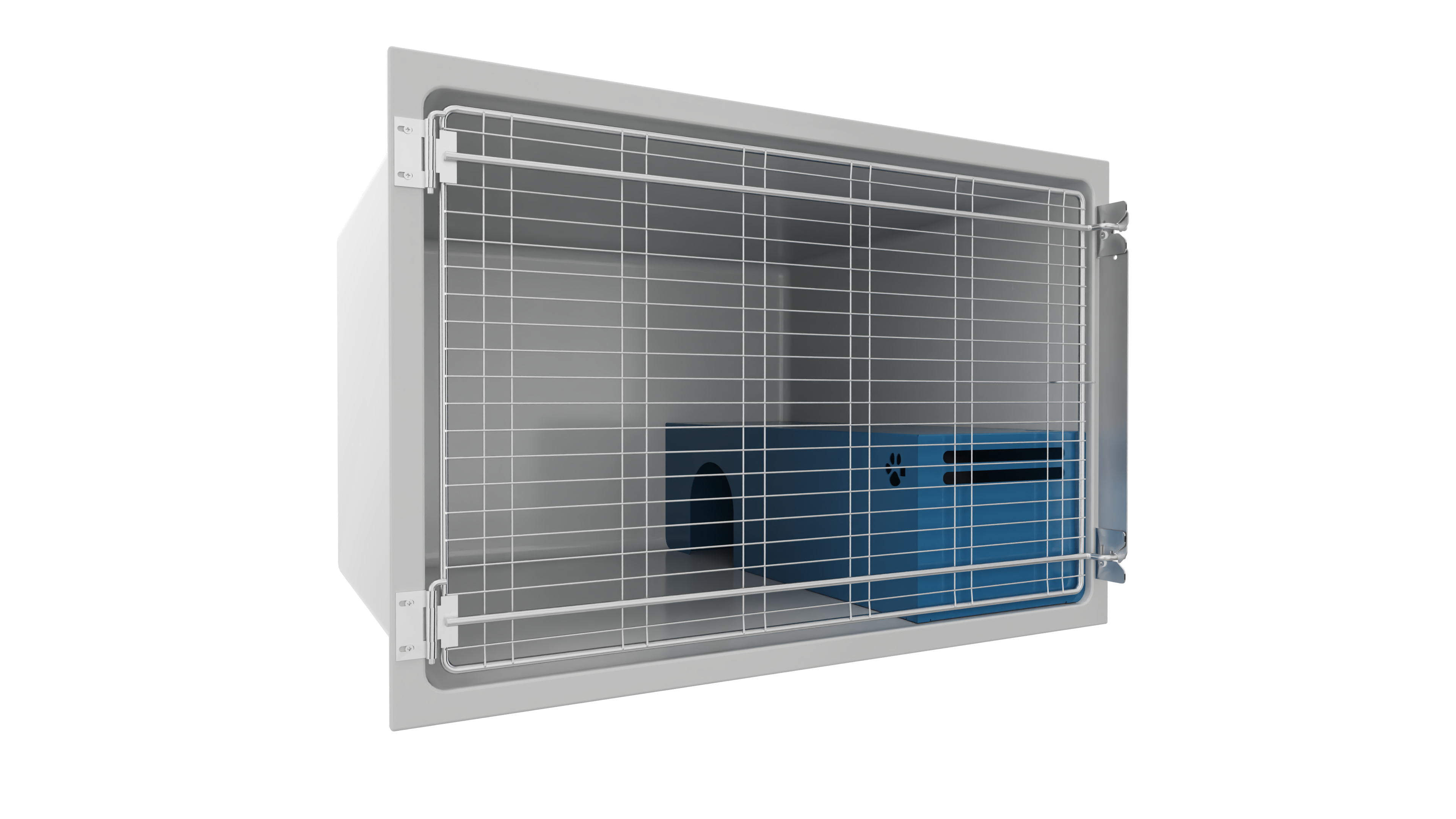 Käfig, Katzenhaus, Katzenkorb, Indoor-Gitter, Blaues Haus