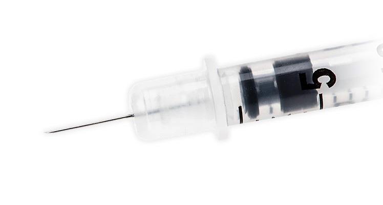 Insulinspritze U-100 8 mm, 0,5 ml, 100 Stück Insulinspritze U-100 8 mm, 0,5 ml, 100 Stück
