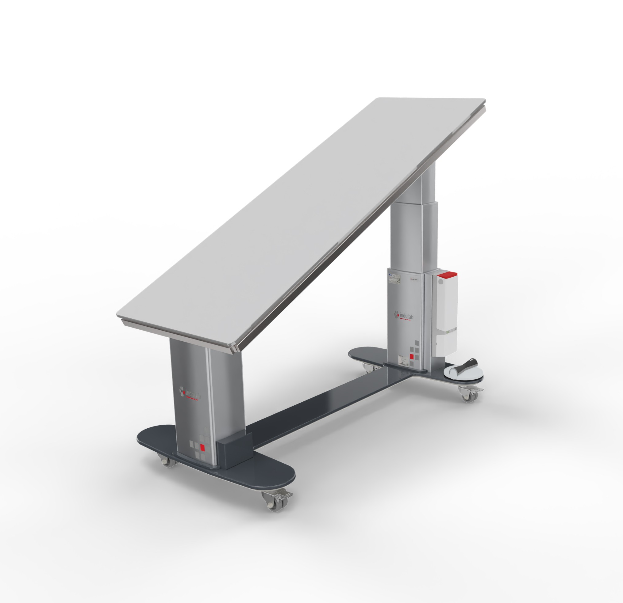 Industriebank, Klinikeliege, Metall, Verstellbar, Rollen