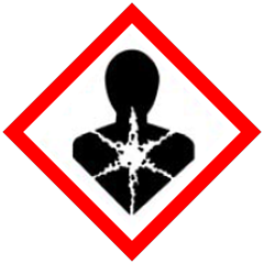 Kann bei Verschlucken und Eindringen in die Atemwege tödlich sein. Gefahrgut-Icon