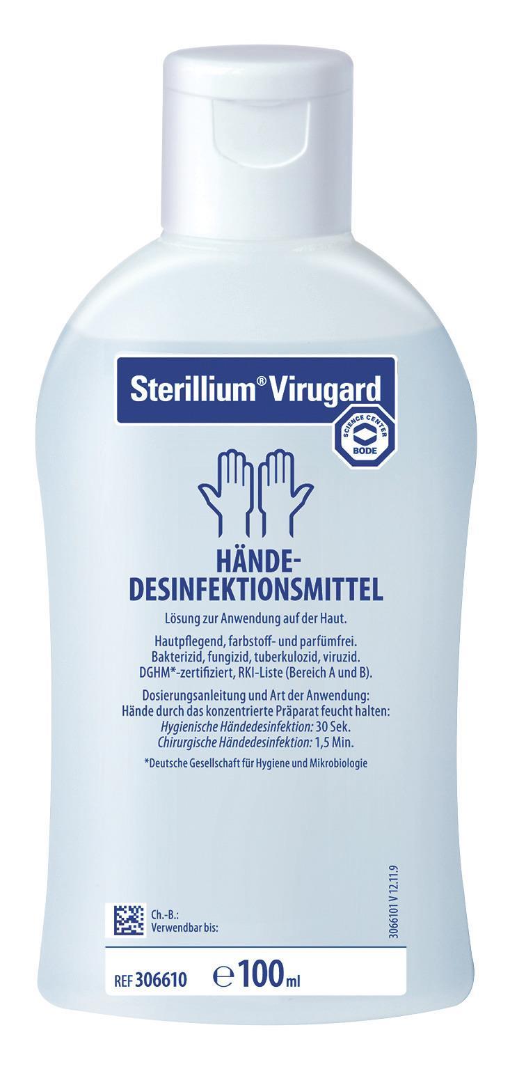 Sterillium Virugard 100 ml, Hände-Desinfektionsmittel Sterillium Virugard 100 ml, Hände-Desinfektionsmittel