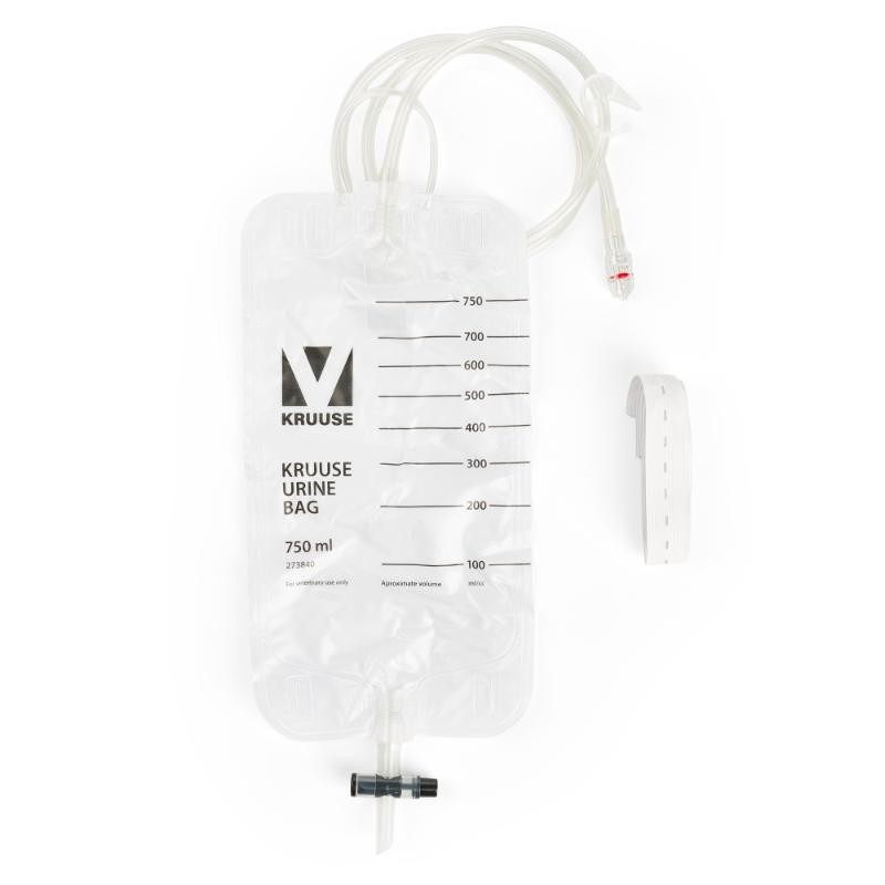 urinbeutel, medizinischer beutel, 750 ml, infusionsschlauch, graduierte skala