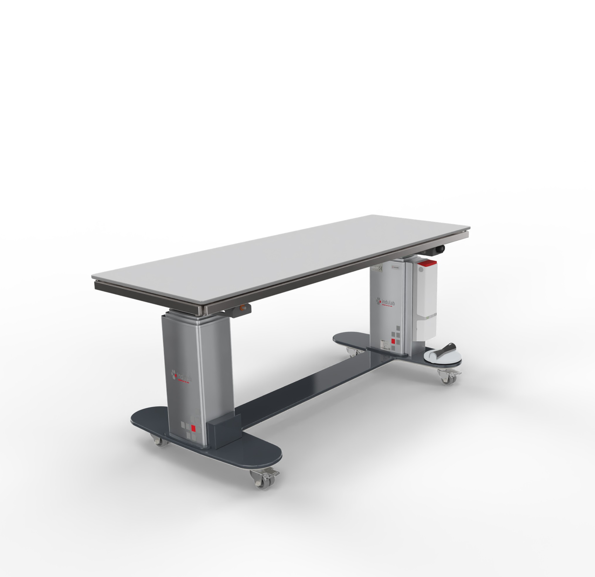 operating table, adjustable height, mobility cart, metal table, medical/clinic table