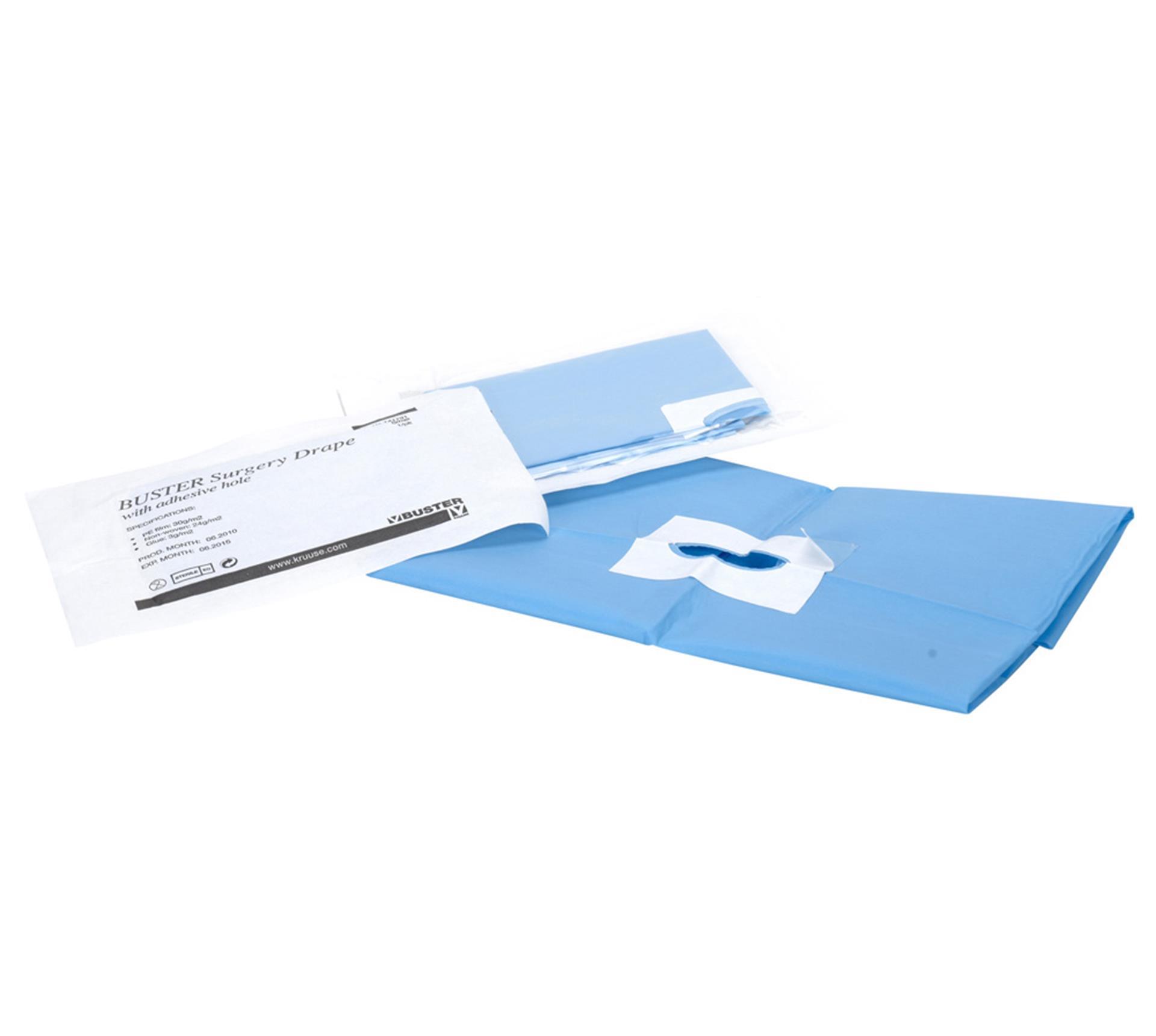 BUSTER Operationsabdeckung S 25 Stk. 44x31cm mit Öffnung (9x3.5cm) und Kleber BUSTER Operationsabdeckung S 25 Stk. 44x31cm mit Öffnung (9x3.5cm) und Kleber