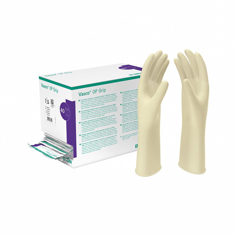 Vasco OP Grip Latexhandschuhe puderfrei Gr. 8,5, 40 Paar Vasco OP Grip Latexhandschuhe puderfrei Gr. 8,5, 40 Paar