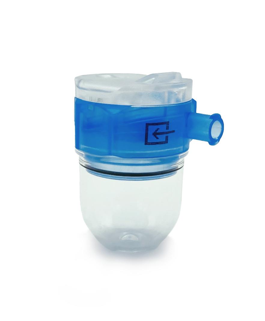 DRYLINE II blau – Wasserfalle für Tiere bis 3kg (für uMEC 12, ePM 12) Pokal, Flasche, Plastik, Glas