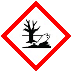 Sehr giftig für Wasserorganismen mit langfristiger Wirkung. Gefahrgut-Icon
