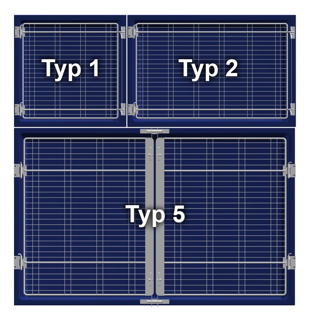 Typ MK 20 Gestell für Tierboxenkombinationen 1 x Typ 5,1 x Typ 1 und 1 x ...
