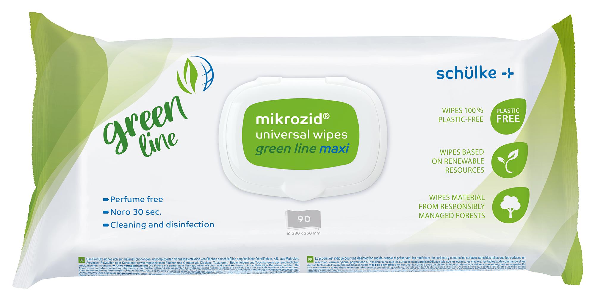 Mikrozid Universal Wipes green line maxi [23 x 25cm] [90 Stück]