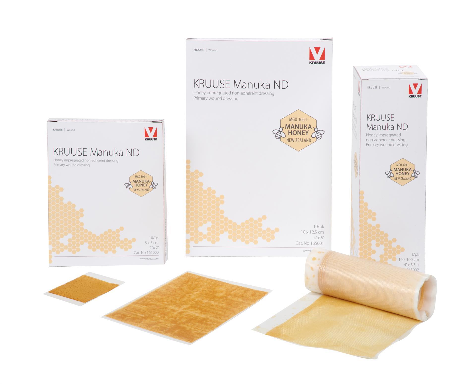 Manuka ND, Honig Wundauflage, nicht klebend, steril, 5 x 5 cm, 10 Stück Manuka ND, Honig Wundauflage, nicht klebend, steril, 5 x 5 cm, 10 Stück