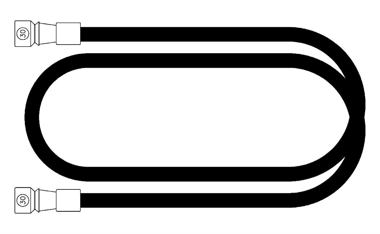 OP-Verbindungsschlauch aus PVC, beidseitig Trichter, 300 cm, Ch.25, 30 Stück OP-Verbindungsschlauch aus PVC, beidseitig Trichter, 300 cm, Ch.25, 30 Stück