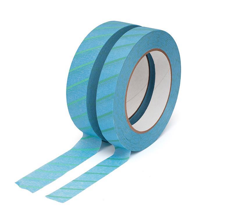 Indikatorklebeband mit Dampfindikator blau stark klebend 19 mm x 50 m