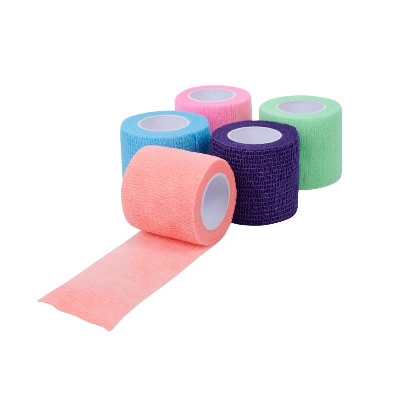 Selbsthaftende Bandage, Elastischer Verband, Bunt, Vliesstoff