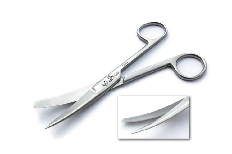 Schere chirurg. gebogen 14.5 cm spitz / stumpf Schere chirurg. gebogen 14.5 cm spitz / stumpf