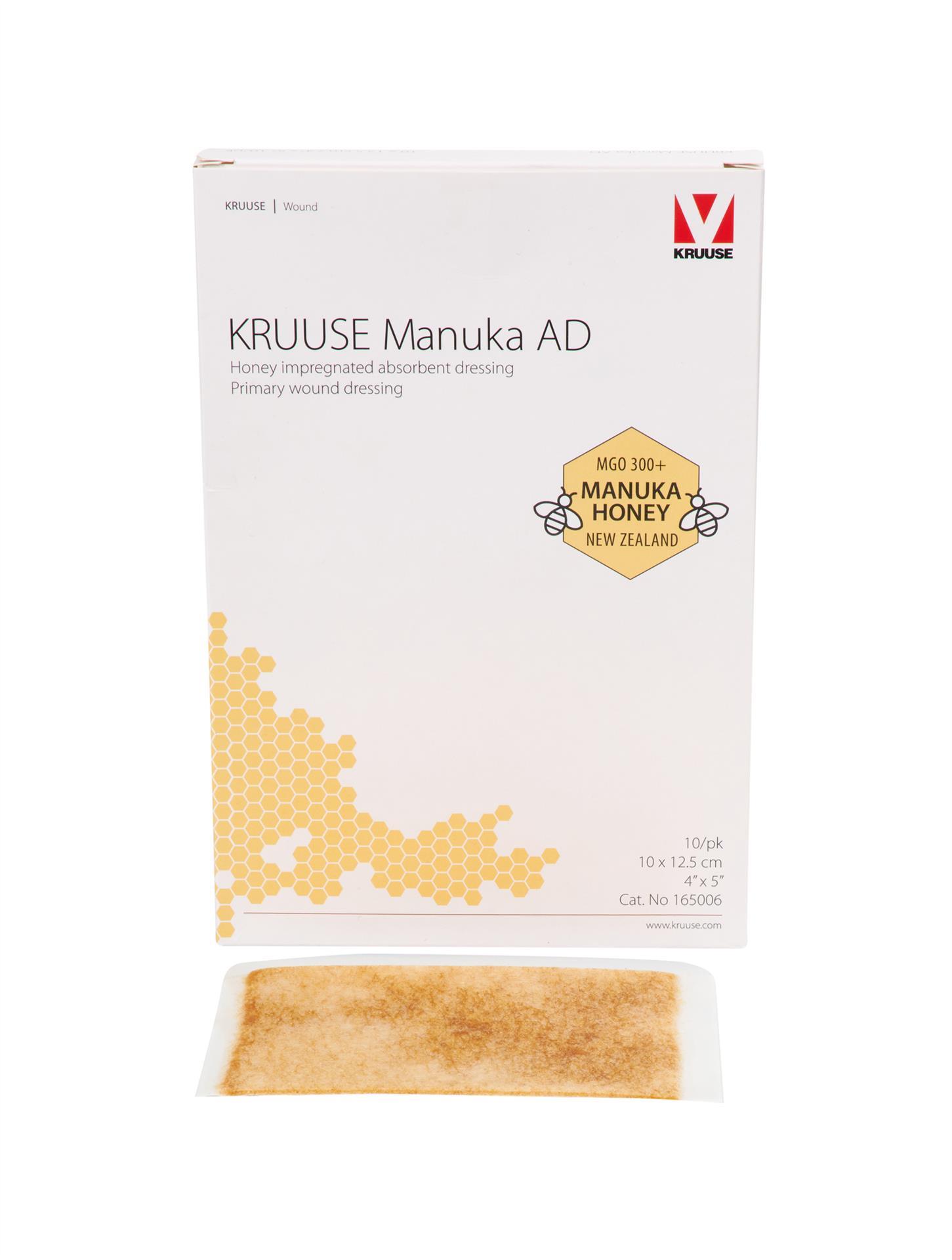 Manuka AD, Honig Wundauflage, saugfähig, steril, 5 x 5 cm, 10 Stück Manuka AD, Honig Wundauflage, saugfähig, steril, 5 x 5 cm, 10 Stück