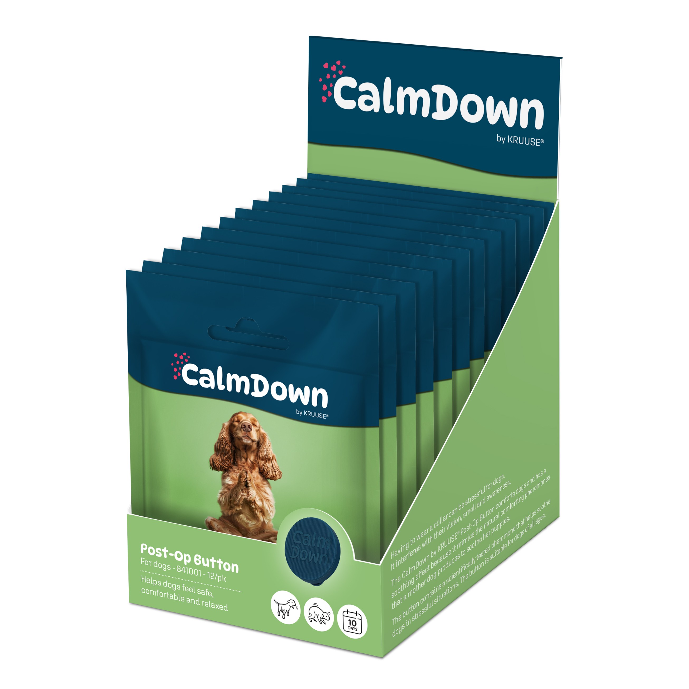 CalmDown By KRUUSE® Post-Op Knopf, Hund, 12 Stck. Person