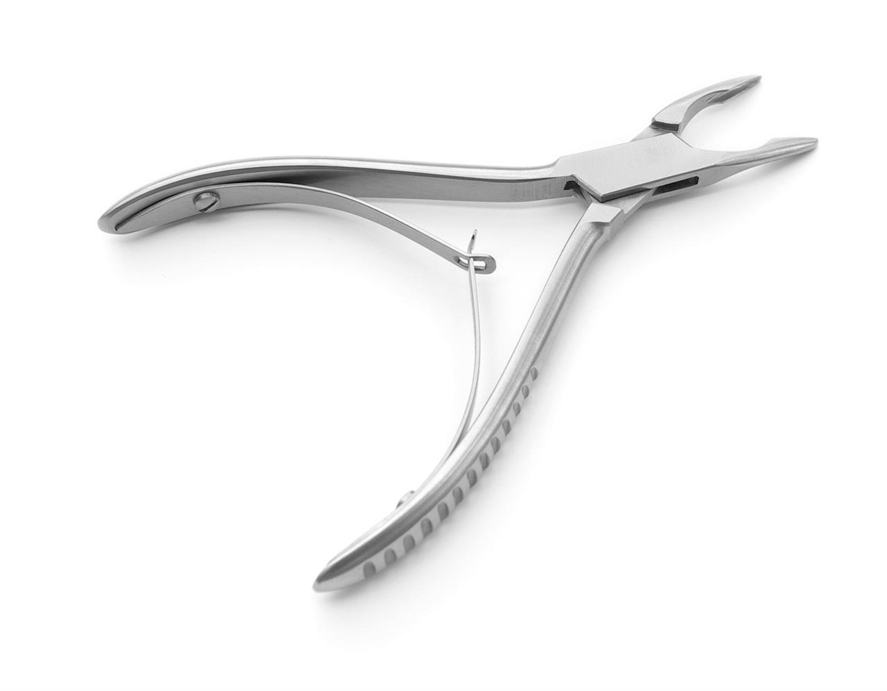 Hohlmeißelzange Mini- FRIEDMANN 12.5 cm gebogen