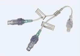 Caresite - Y-Leitung mit 2 nadelfreien Membranventilen, 18 cm, 10 Stück Caresite - Y-Leitung mit 2 nadelfreien Membranventilen, 18 cm, 10 Stück