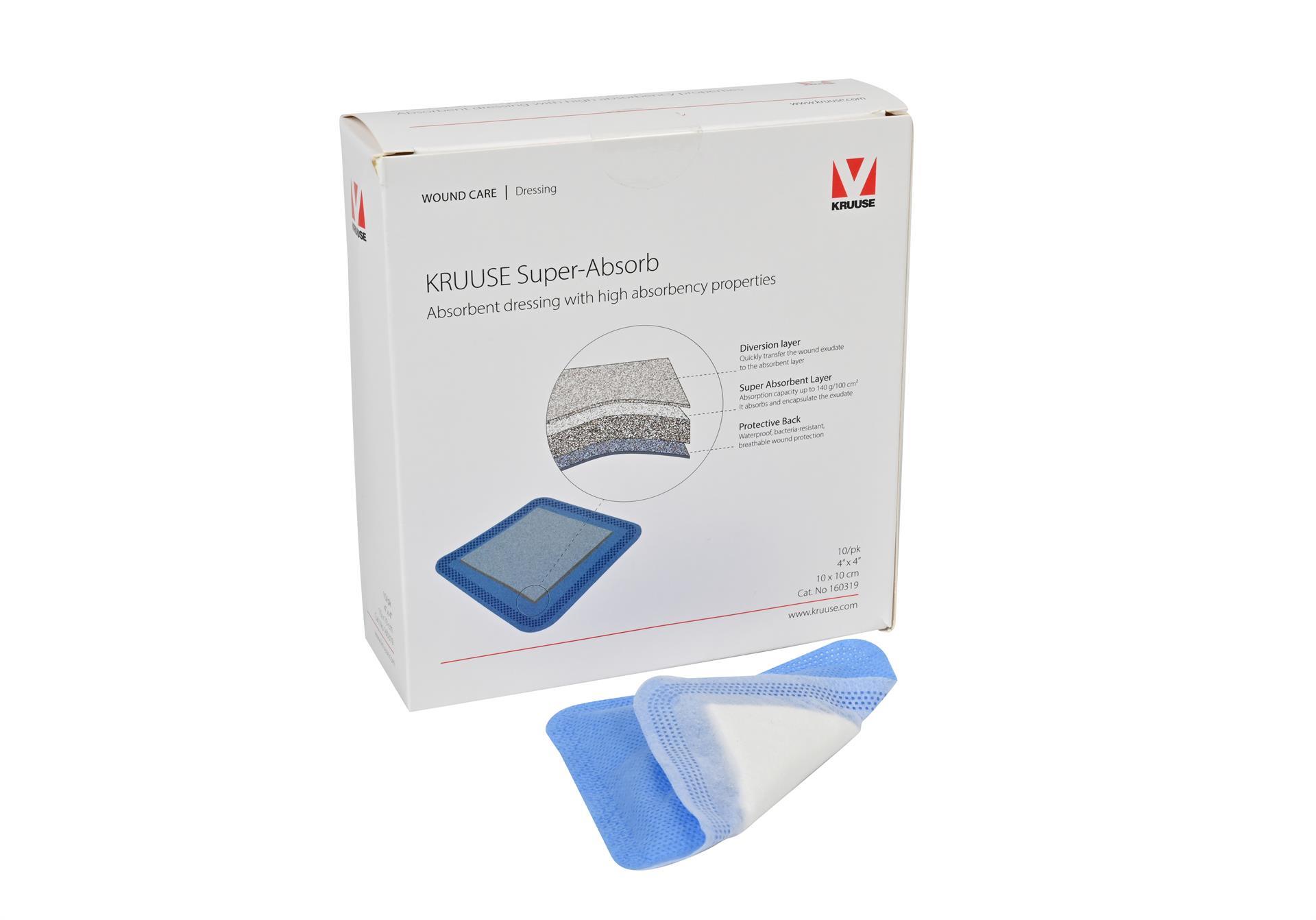 KRUUSE Super-Absorb, 10 x 10 cm, 10 Stück KRUUSE Super-Absorb, 10 x 10 cm, 10 Stück