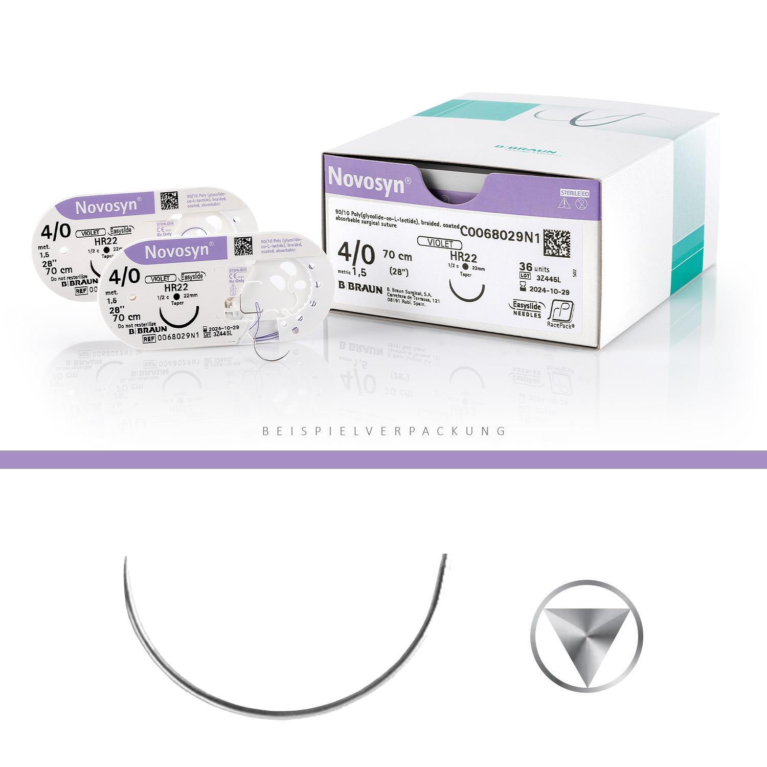 NOVOSYN VIOLET 2 (5) 90CM HR37S (M), 12 Stück NOVOSYN VIOLET 2 (5) 90CM HR37S (M), 12 Stück