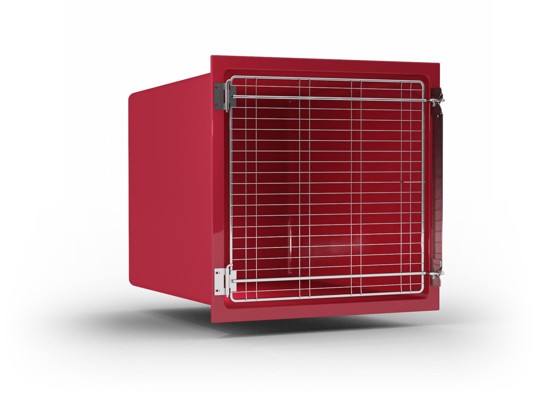 Tierbox indulab Typ 1 aus glasfaserverstärktem Polyester, mit Gittertür, bitte geben Sie den gewünschten Anschlag an Tierbox indulab Typ 1 aus glasfaserverstärktem Polyester, mit Gittertür, bitte geben Sie den gewünschten Anschlag an