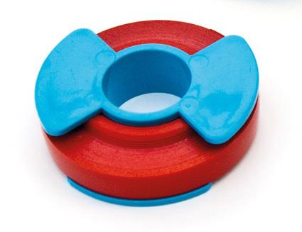 Farbklebeband rot 6,4mmx6,4m bis 134C hitzebeständig