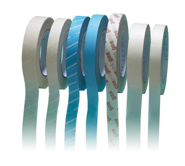 Indikatorklebeband mit Dampfindikator blau stark klebend 19 mm x 50 m