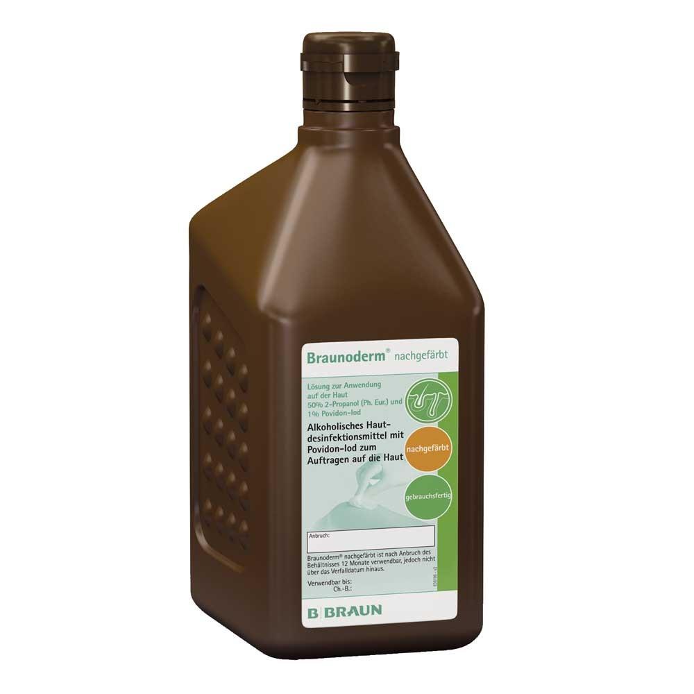 Braunoderm 1000 ml nachgefärbt, Desinfektionsmittel, Vario-Fl. Braunoderm 1000 ml nachgefärbt, Desinfektionsmittel, Vario-Fl.