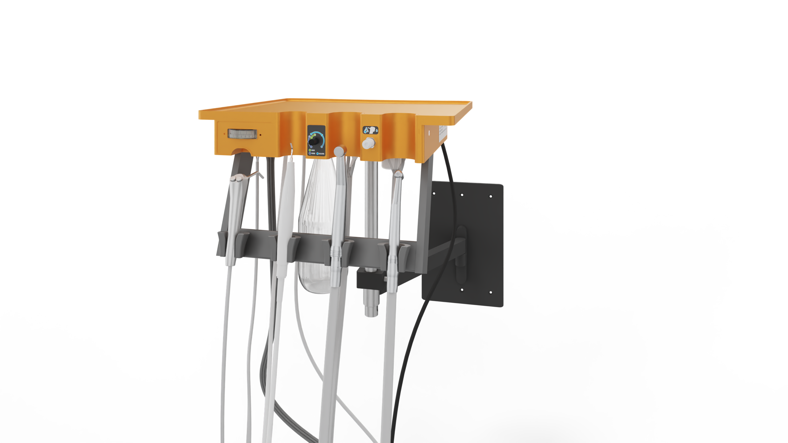 Dentaleinheit Intro auf Fahrgestell inkl. Kompressor mit NSK LED Piezo Scaler und Wasserführung