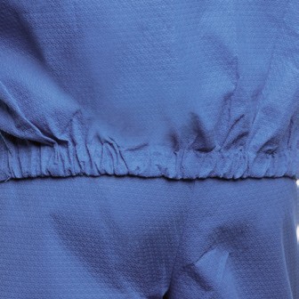 blau, elastischer Bund, Hose, Stoff, Näharbeiten
