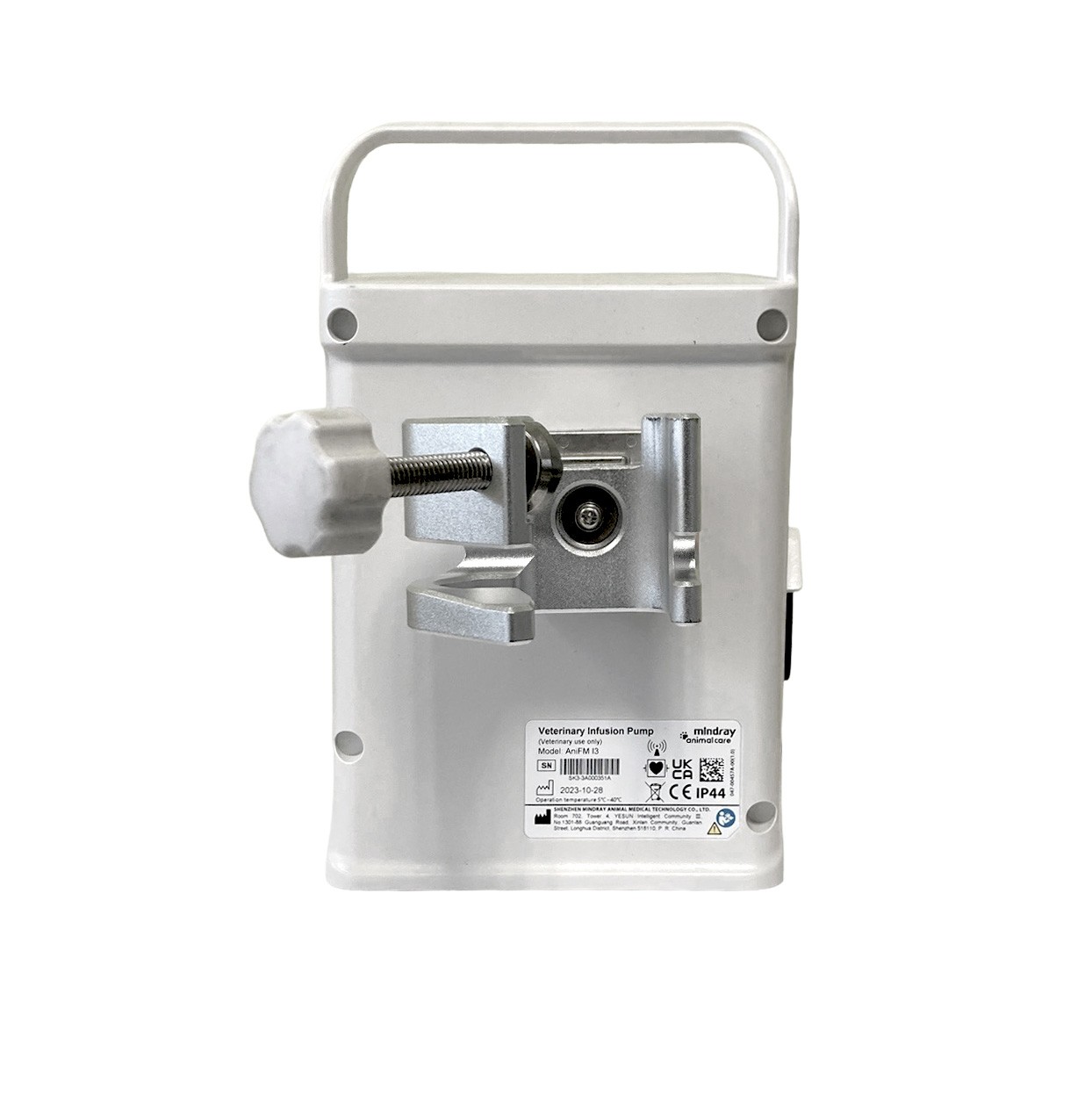 Infusionspumpe, Tiermedizinische Pumpe, Handgerät, Metallklemme, verstellbarer Knopf