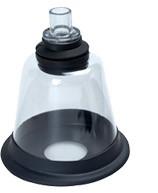 Tiermaske klar 15mm Konnektor für Katzen Tiermaske klar 15mm Konnektor für Katzen