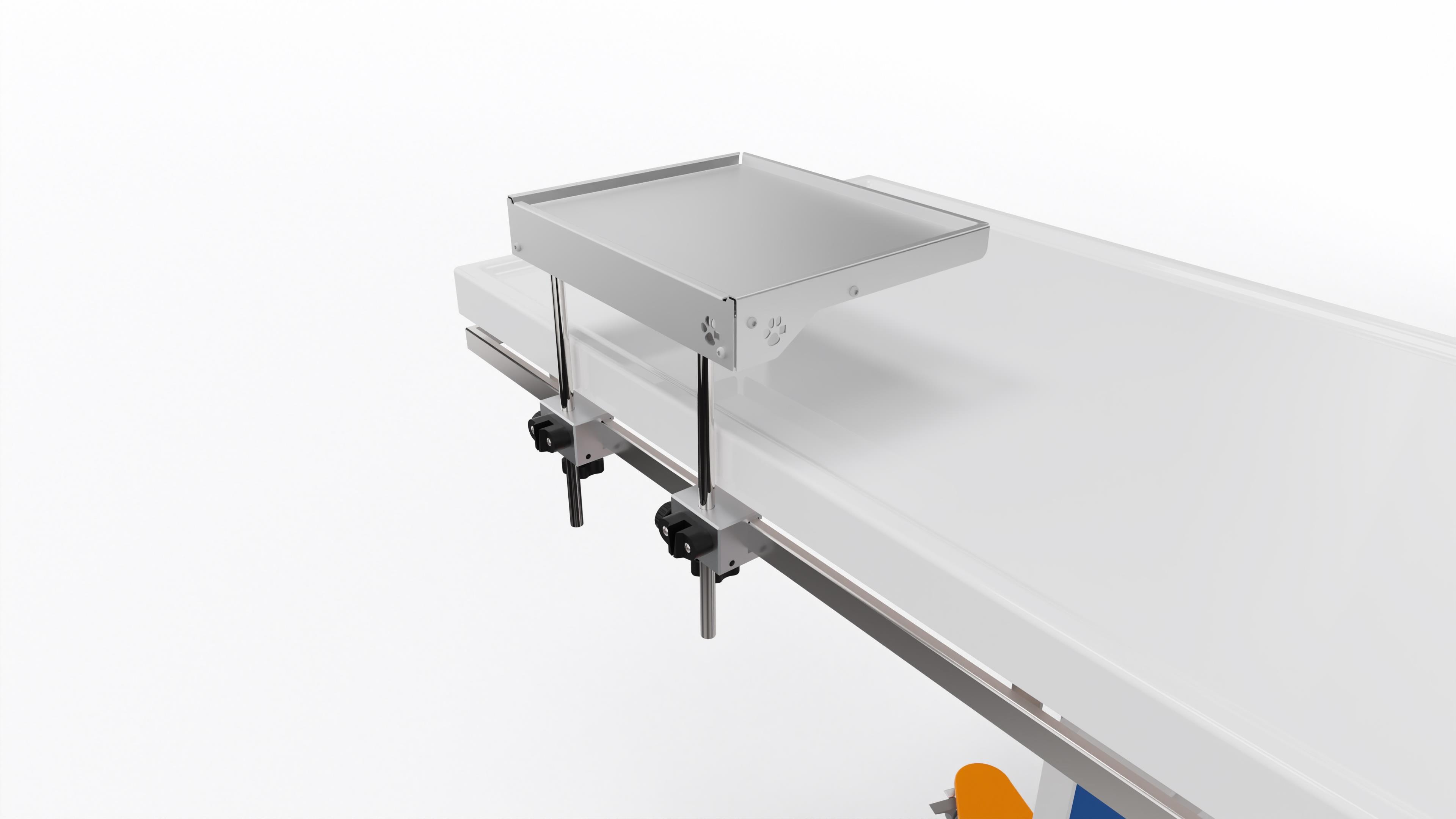 Indulab Anbauplatte magnetisch 300 x 250 mm, auch als Zureichplatte über dem Tisch nutzbar Schublade, Mobiliar