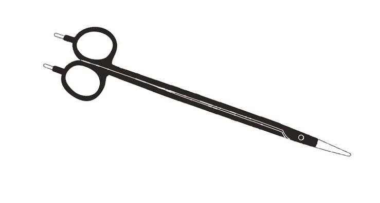 POWERSTAR Bipolare Schere Metzenbaum, gebogene Branchen, Länge 230 mm POWERSTAR Bipolare Schere Metzenbaum, gebogene Branchen, Länge 230 mm
