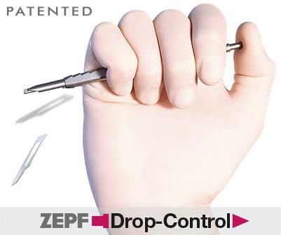Drop Control, Klingenhalter mit Einhand-Abwurf-Funktion Drop Control, Klingenhalter mit Einhand-Abwurf-Funktion