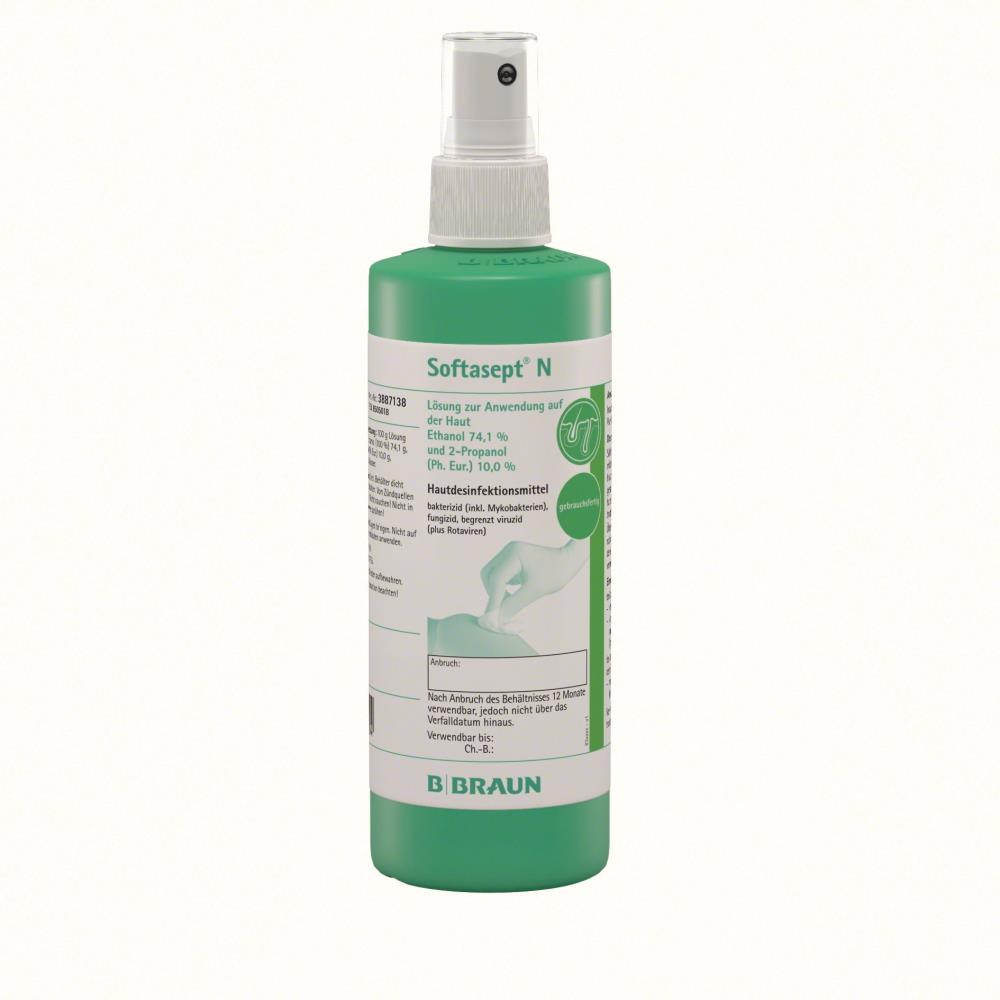 Softasept N Hautdesinfektionsmittel, 250 ml Sprühfl. farblos Softasept N Hautdesinfektionsmittel, 250 ml Sprühfl. farblos