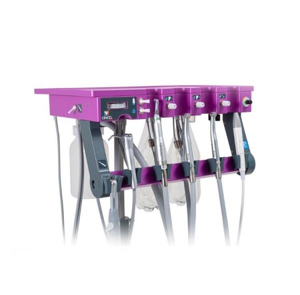 Dentaleinheit Cinco Plus auf Fahrstativ ohne Kompressor FO, NSK LED Piezo Scaler, Wasserführung Dentaleinheit Cinco Plus auf Fahrstativ ohne Kompressor FO, NSK LED Piezo Scaler, Wasserführung