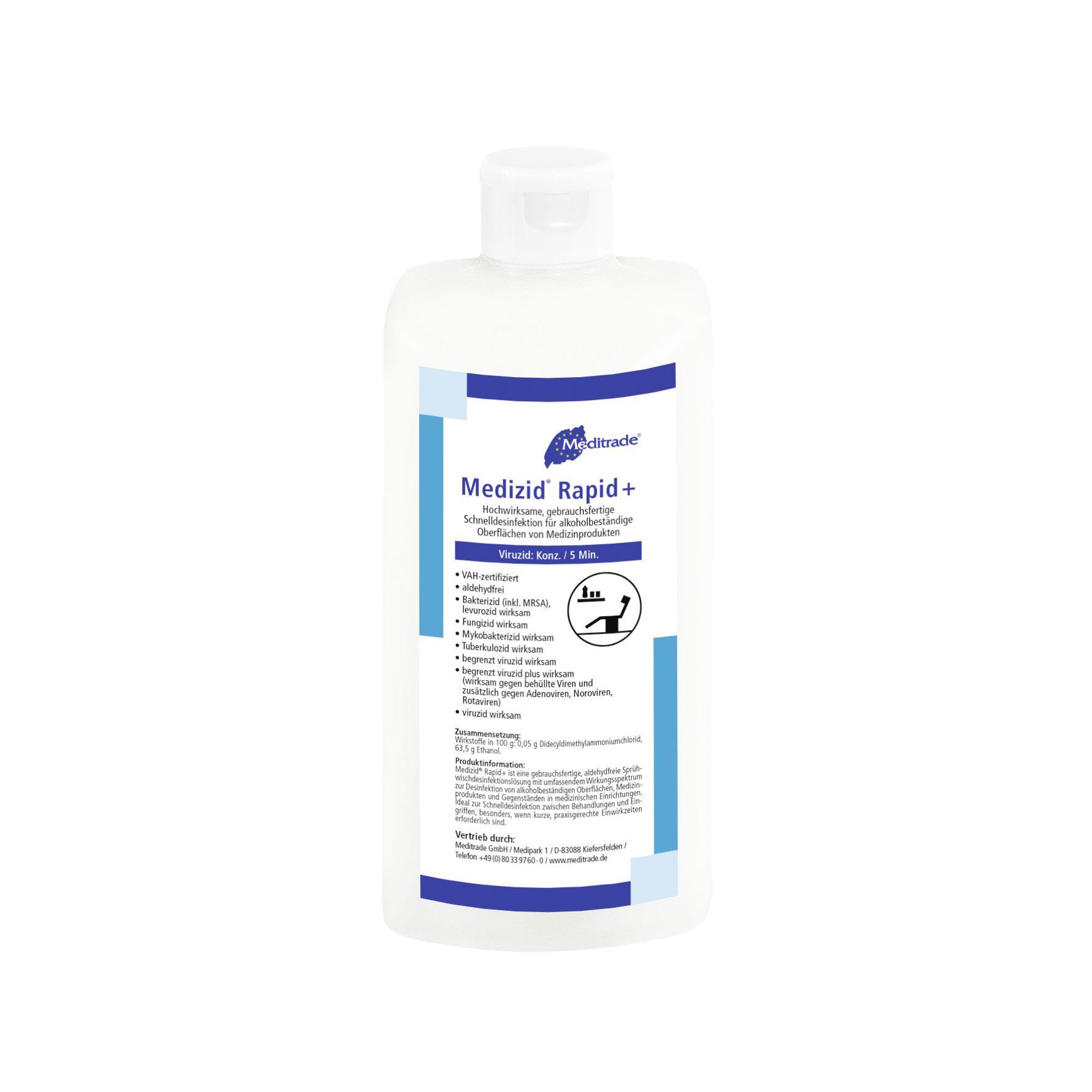 Medizid® Rapid+ 500ml Flasche Medizid® Rapid+ 500ml Flasche