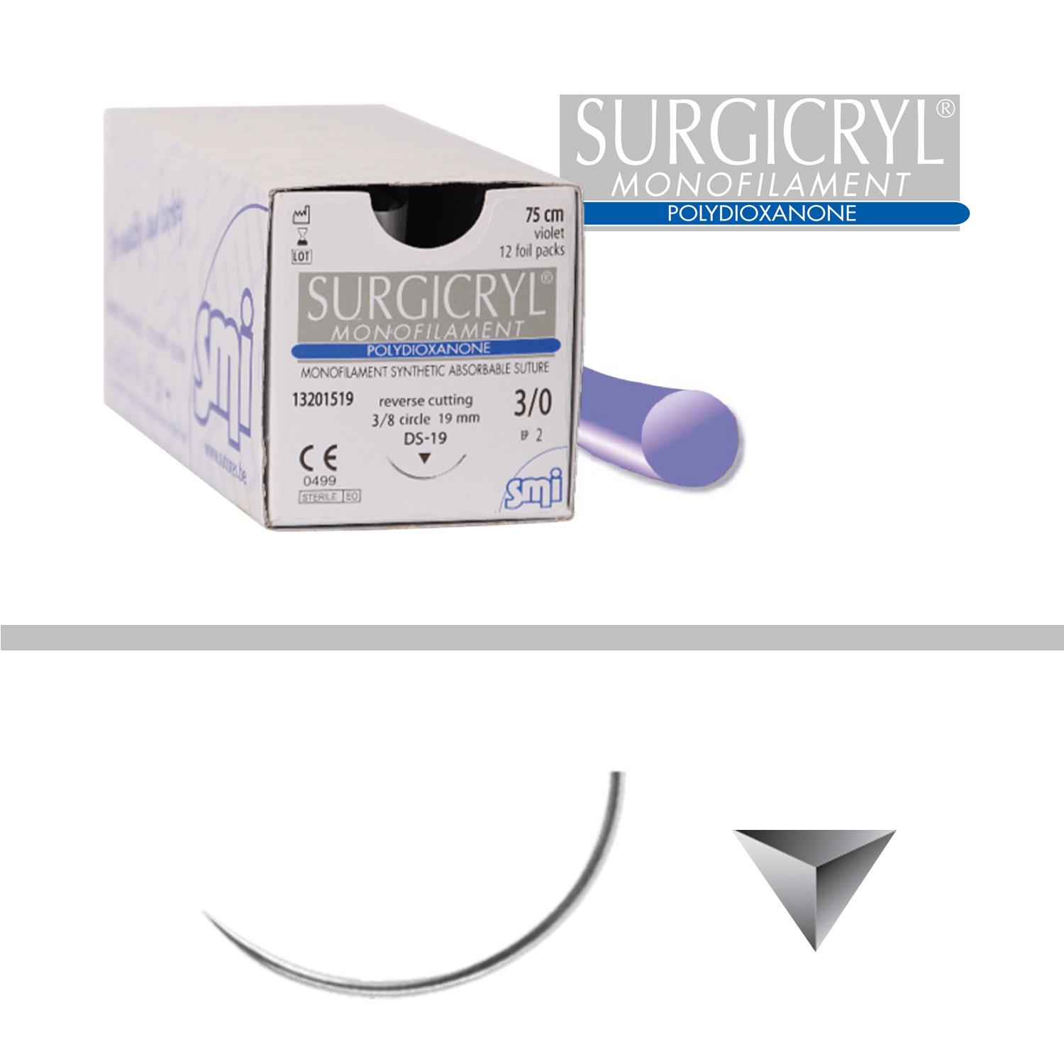 Surgicryl monofil DS 40 USP 1, metr. 4  90  cm 12 Stk