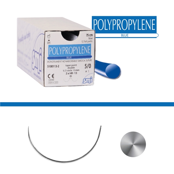 Polypropylene ® 1/2 Kreis-Rundnadel Nadel-Fadenkombinationen