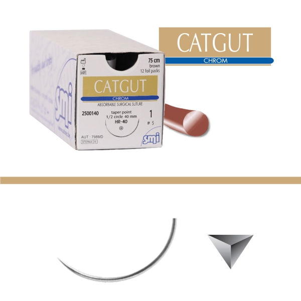 Cutgut®Chrom 3/8 Kreis schneidend Nadel-Fadenkombinationen