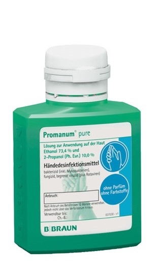 Promanum® pure Händedesinfektion für normale Haut, parfüm-und farbstofffrei